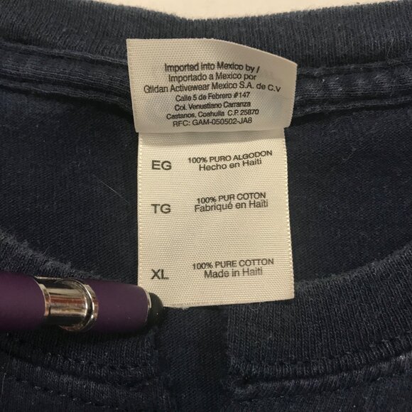 Vintage Atlanta Braves TShirt Gildan XL Navy Short Sleeve Crew Neck Cotton MLB - Picture 8 of 12